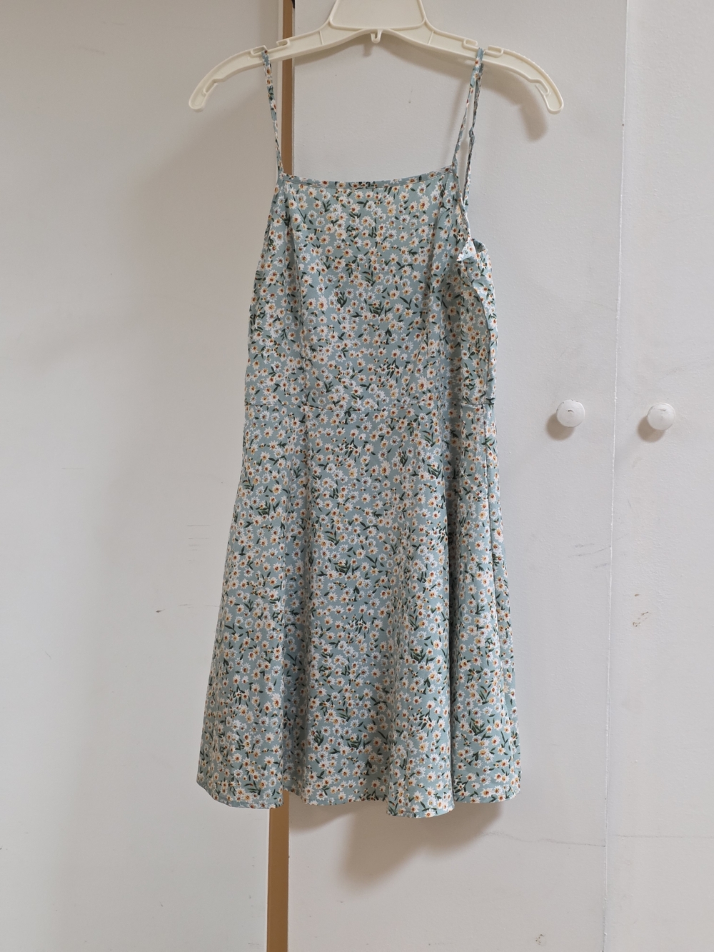 SHEIN Light Blue Floral Mini Dress